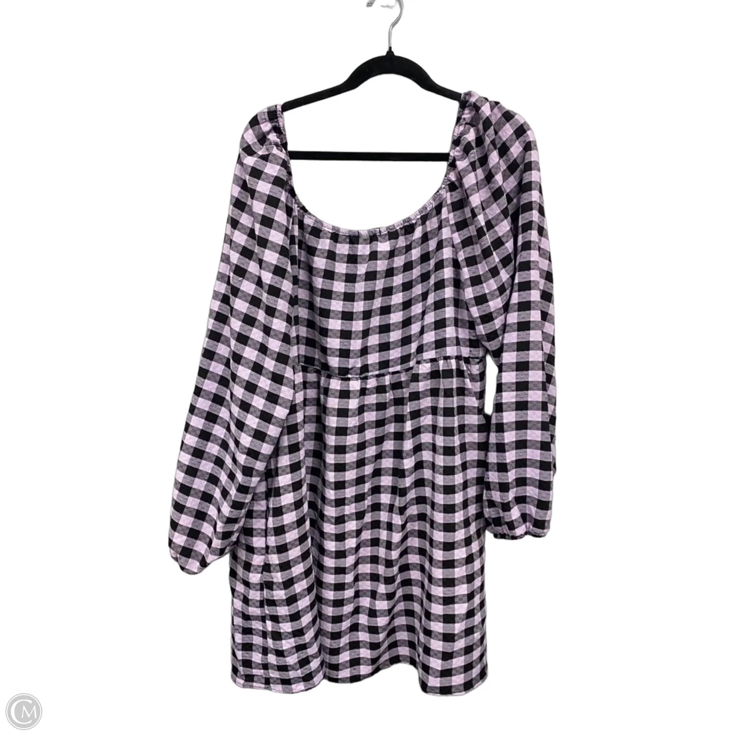 Dress Casual Short By Wild Fable In Black & Purple, Size: Xxl