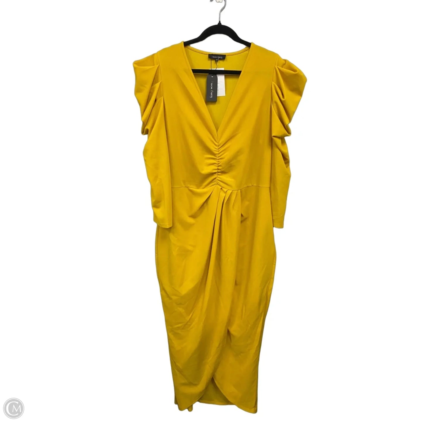Dress Casual Maxi By Clothes Mentor In Gold, Size: 2x