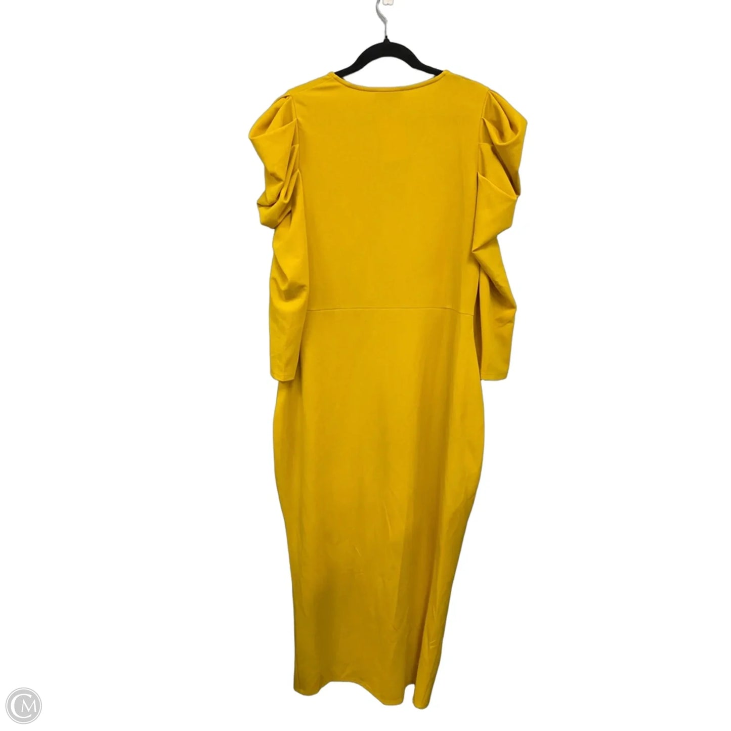 Dress Casual Maxi By Clothes Mentor In Gold, Size: 2x