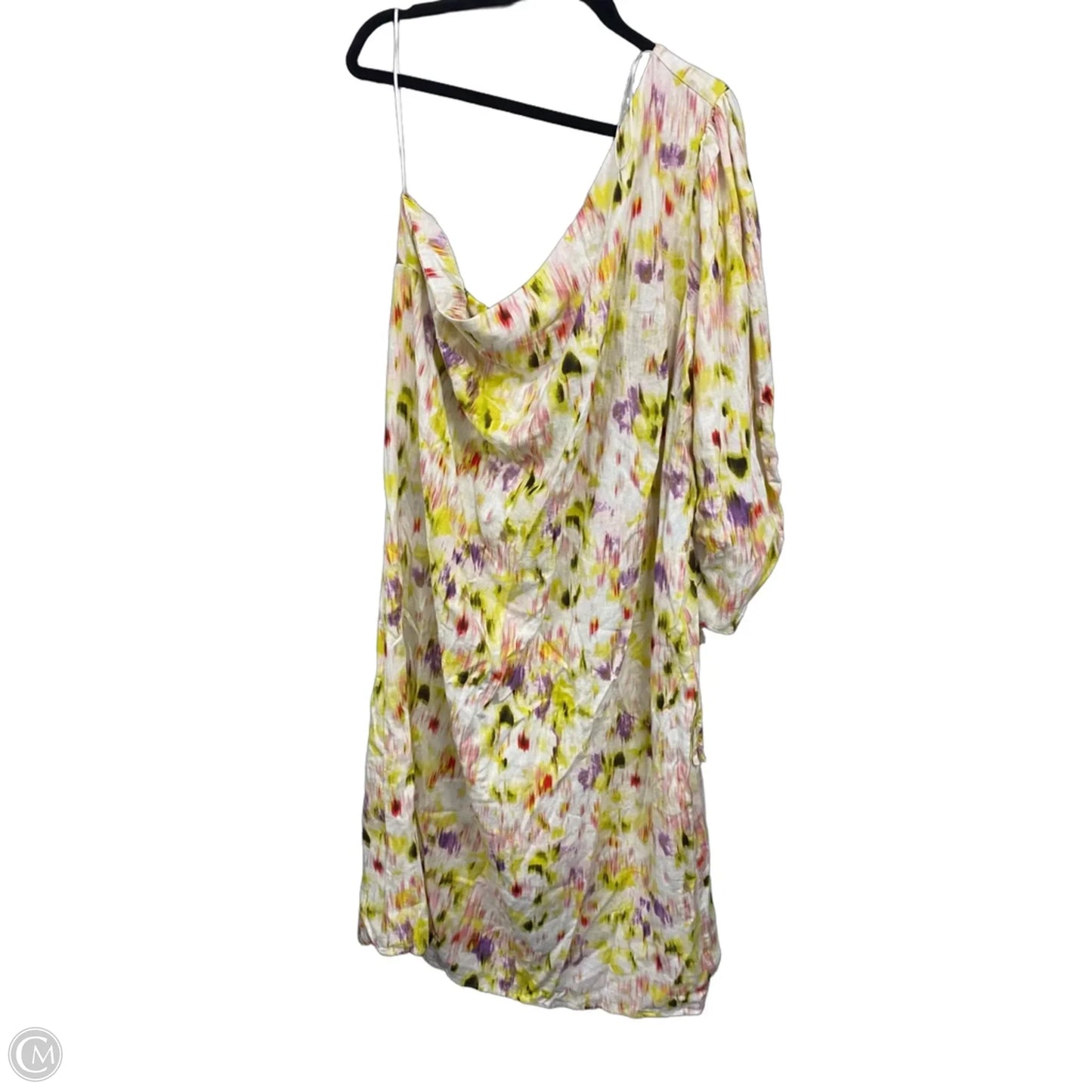 Dress Casual Midi By Future Collective In Purple & Yellow, Size: 2x