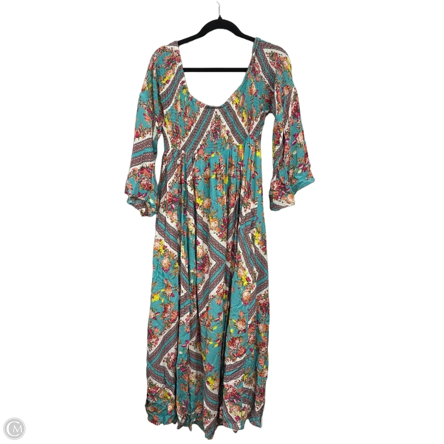 Dress Casual Maxi By Torrid In Blue & Pink, Size: 2x