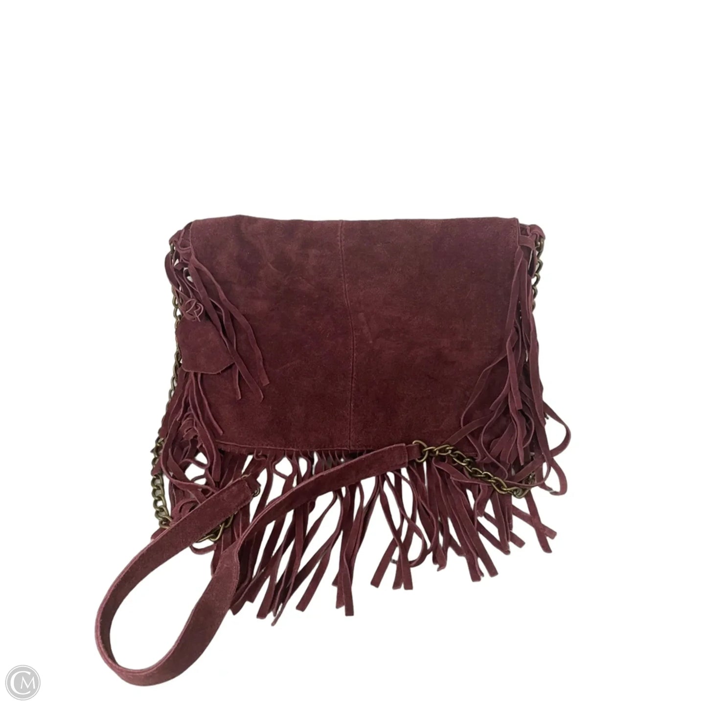 Crossbody Leather By Clothes Mentor, Size: Medium
