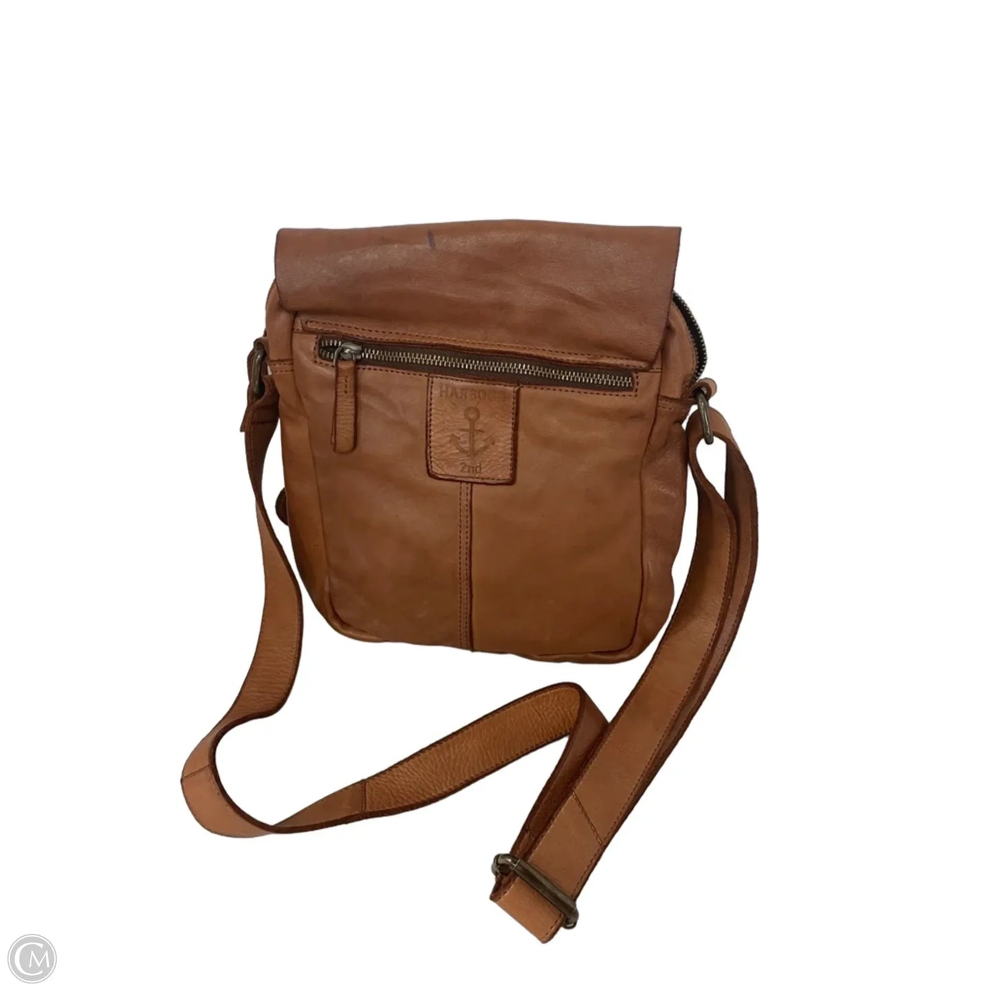 Crossbody Leather By Clothes Mentor, Size: Medium