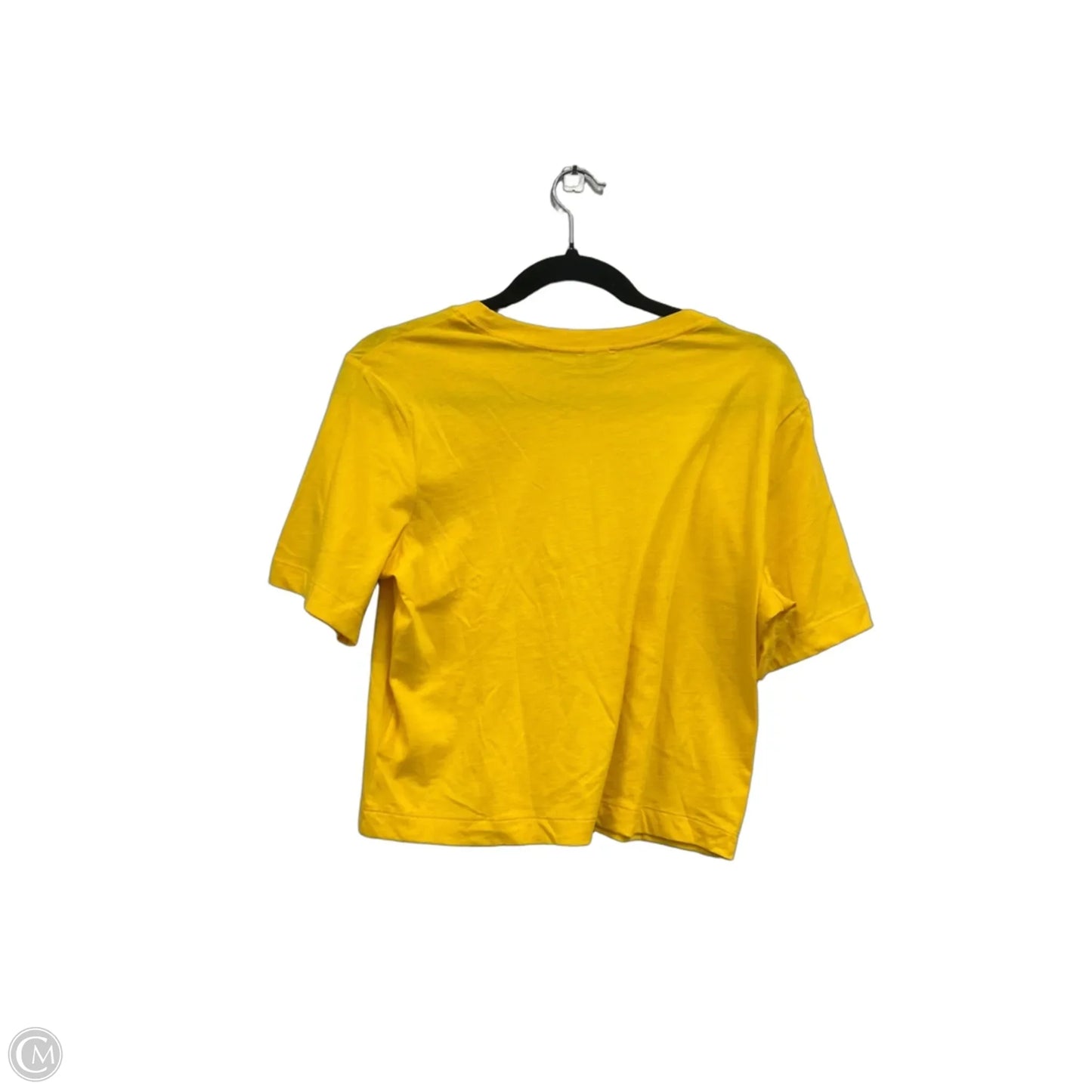 Top Short Sleeve Basic By Express In Gold, Size: Xs