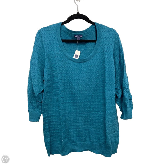 Sweater By Gap In Teal, Size: Xl