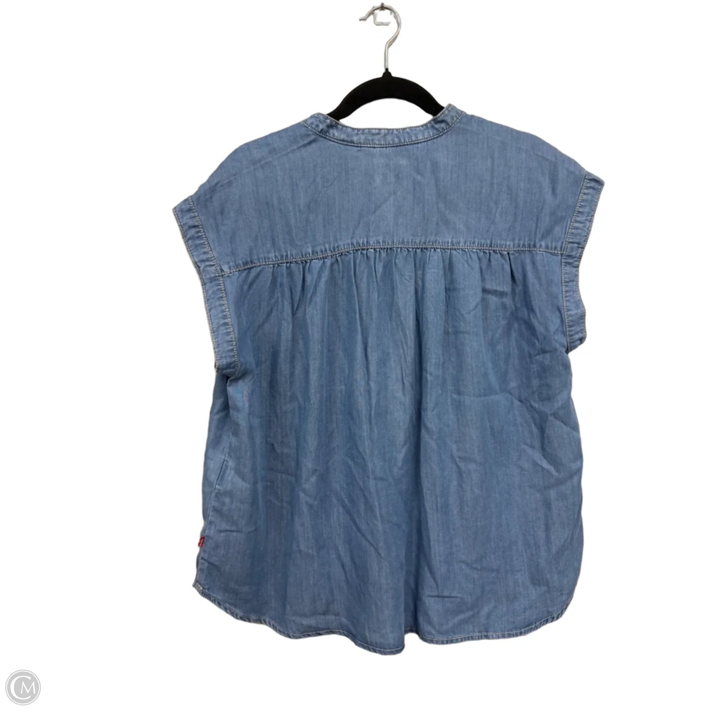 Top Short Sleeve By Levis In Blue, Size: Xl