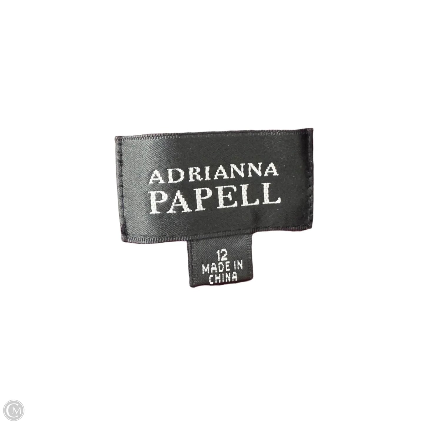 Dress Casual Midi By Adrianna Papell In Black & Pink, Size: 12