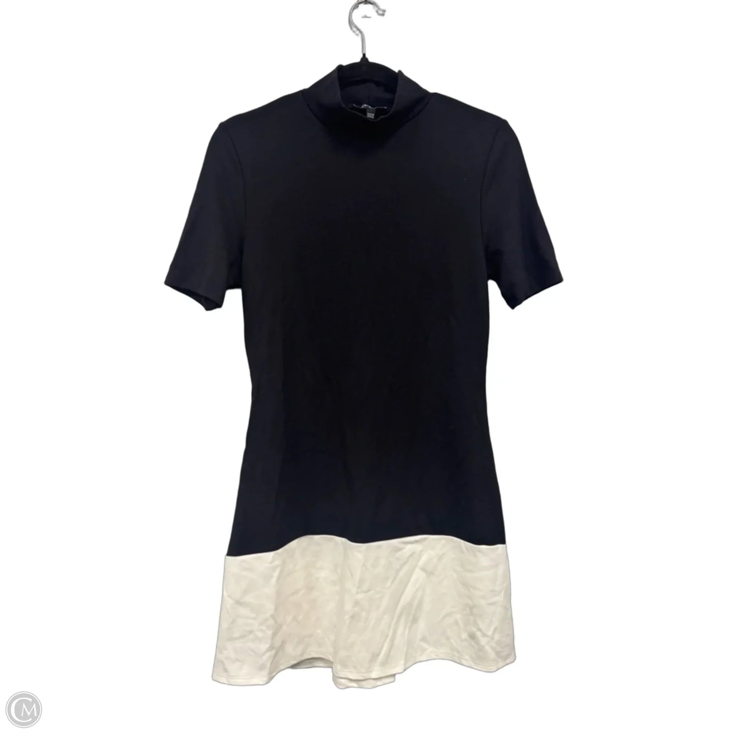 Dress Casual Short By Fashion Nova In Black & Cream, Size: M