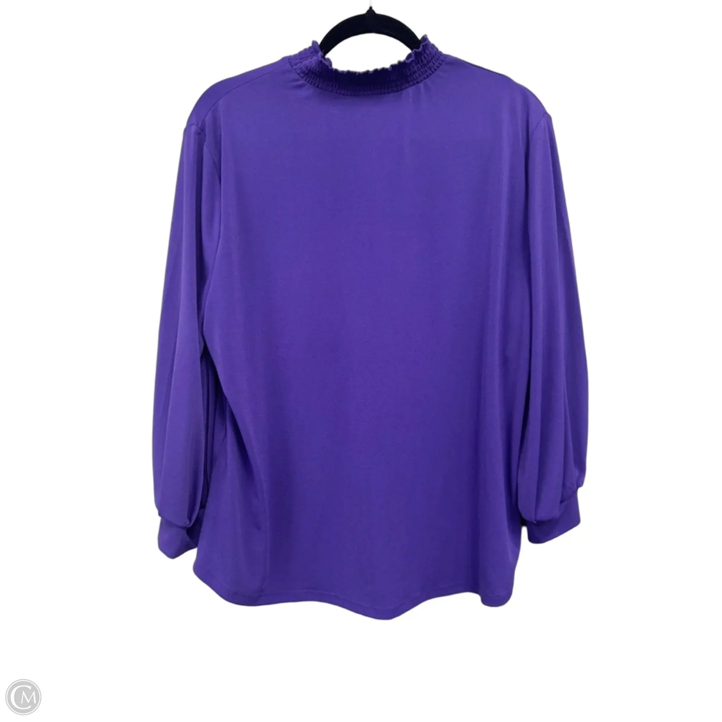 Top Long Sleeve By New York And Co In Purple, Size: Xl