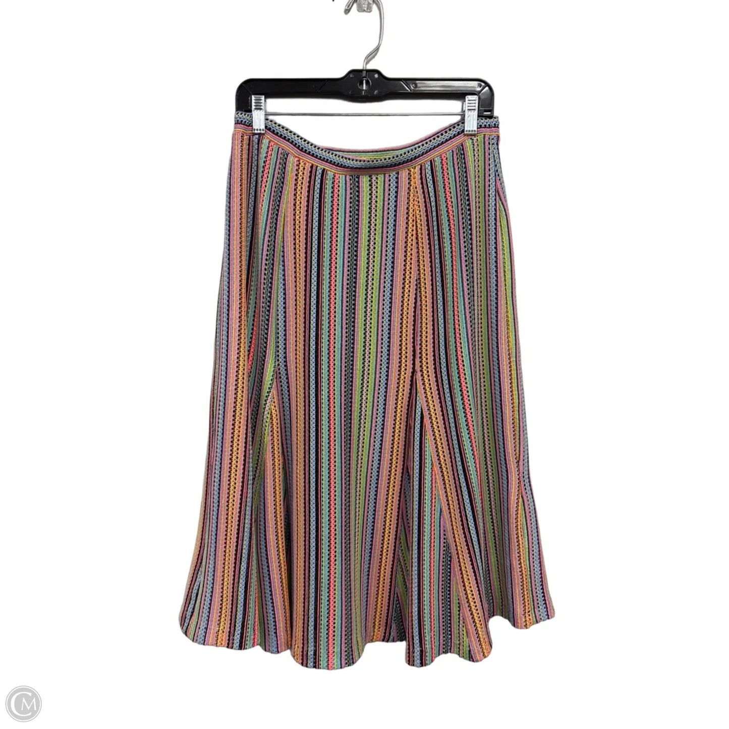 Skirt Midi By Maeve In Orange & Purple, Size: M