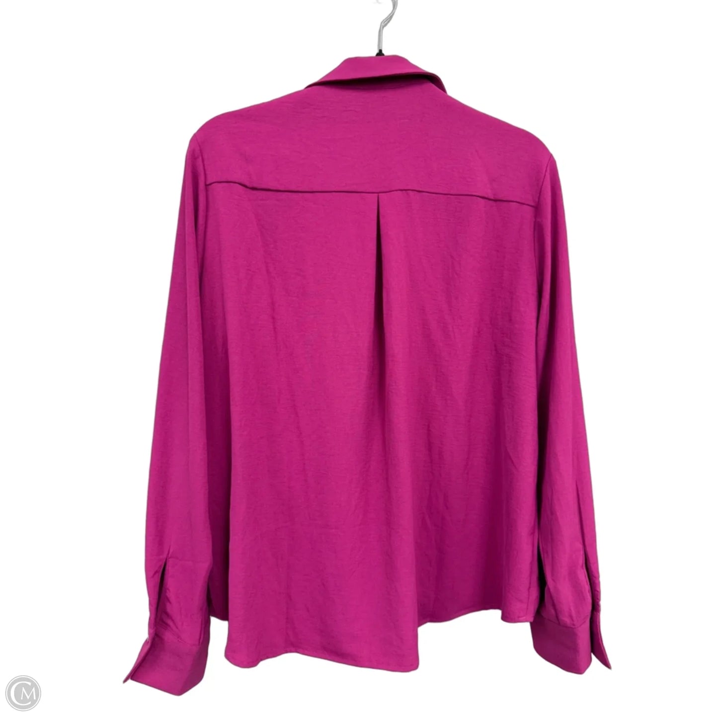 Blouse Long Sleeve By Clothes Mentor In Pink, Size: L