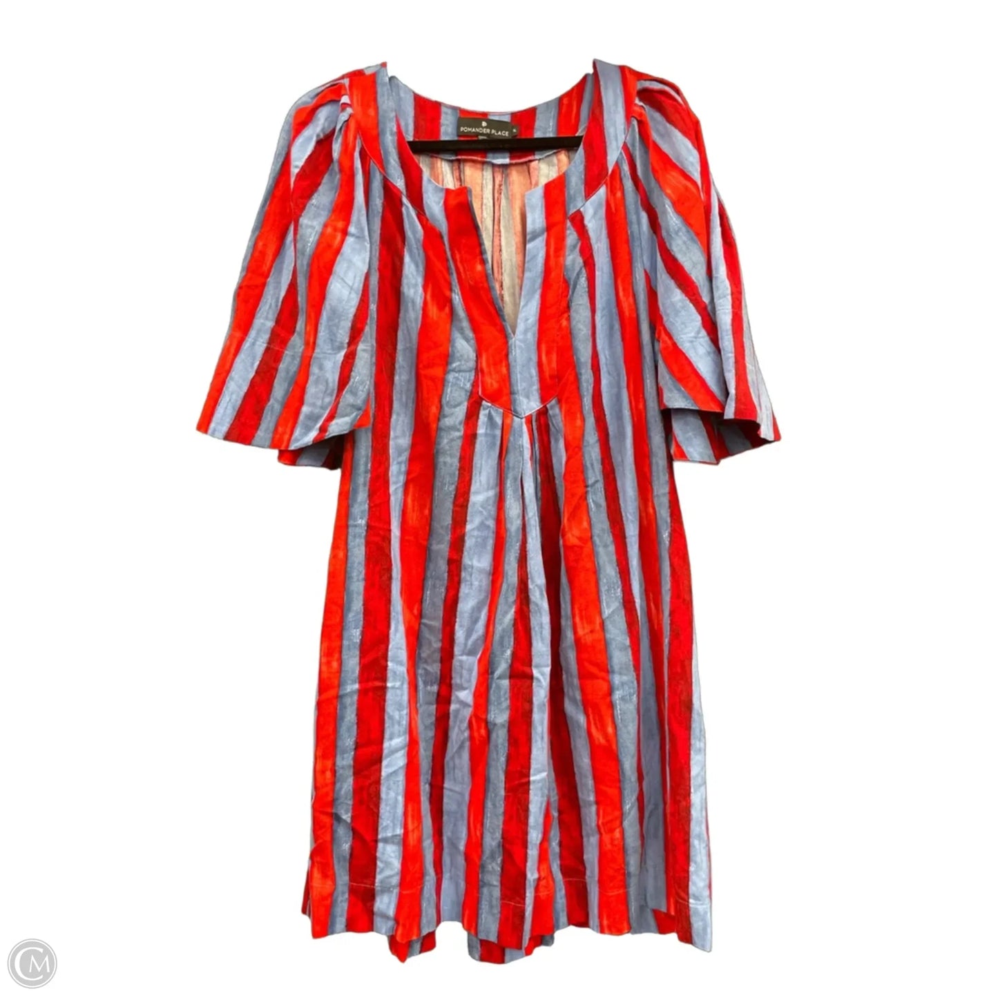 Dress Casual Short By Pomander Place In Blue & Red, Size: Xlarge
