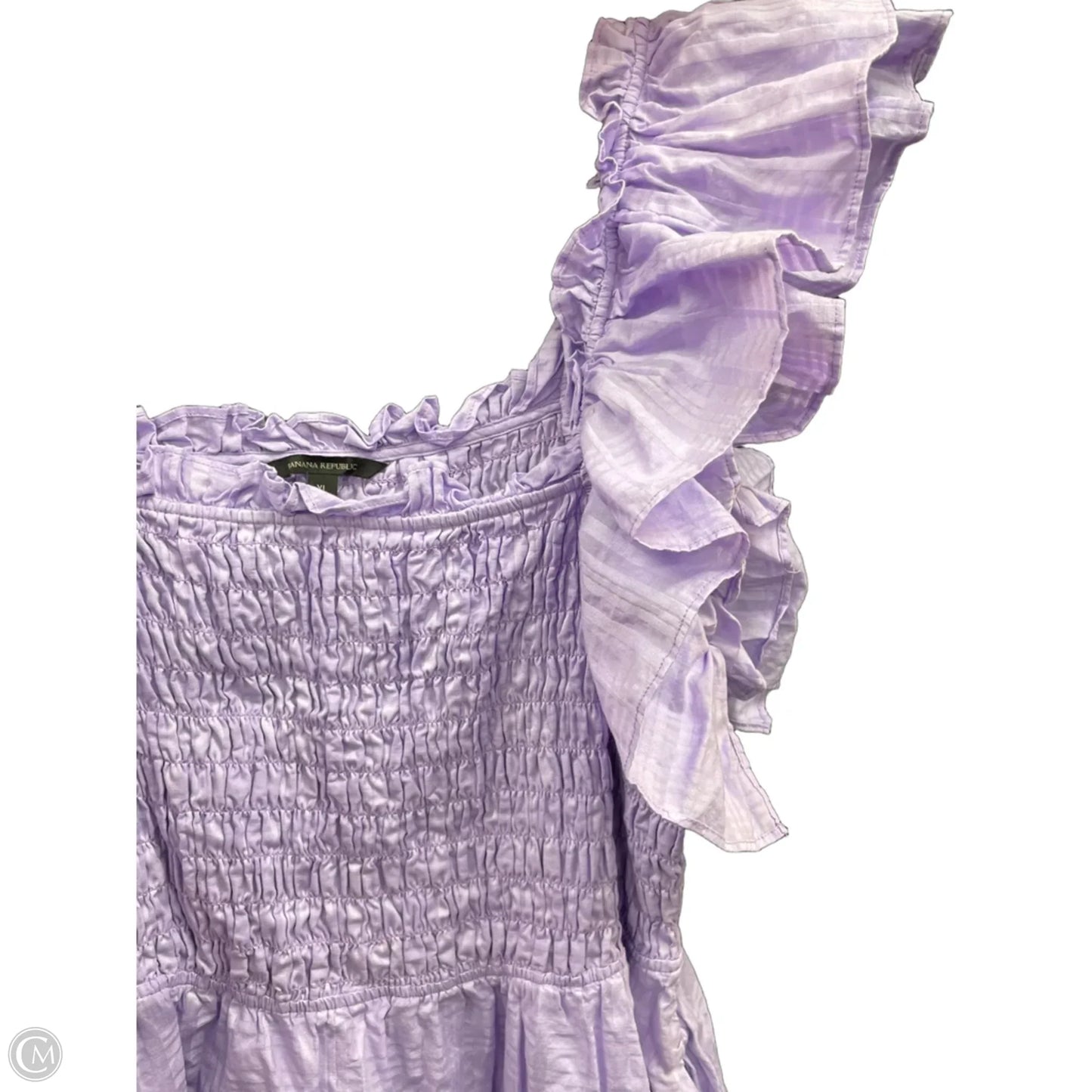 Dress Casual Midi By Banana Republic In Purple, Size: Xl