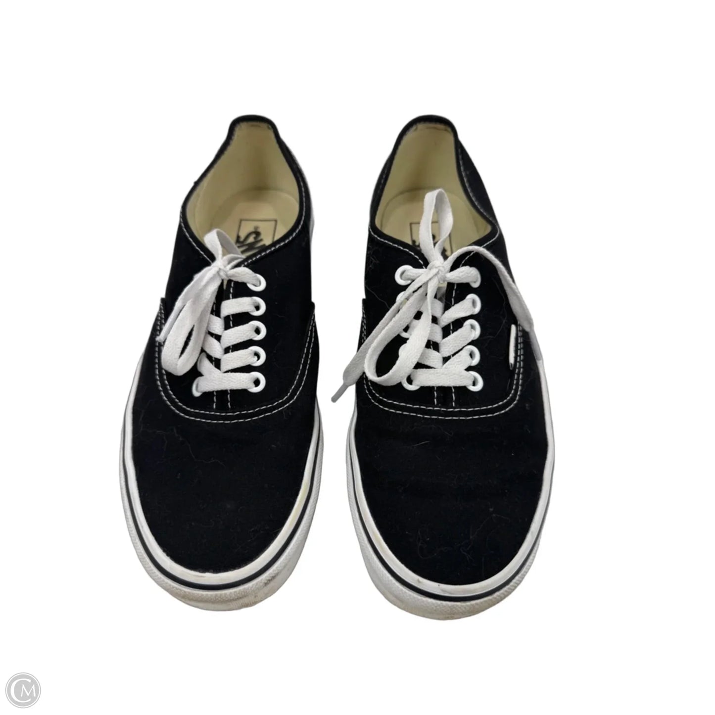 Shoes Sneakers By Vans In Black & White, Size: 10