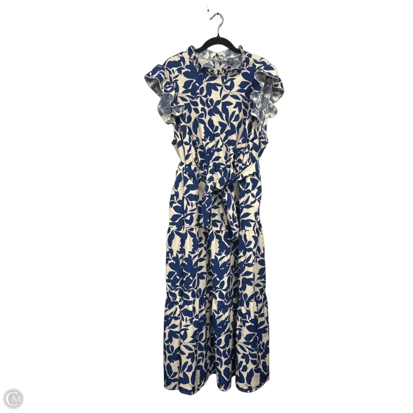 Dress Casual Maxi By Shein In Blue & White, Size: 4x