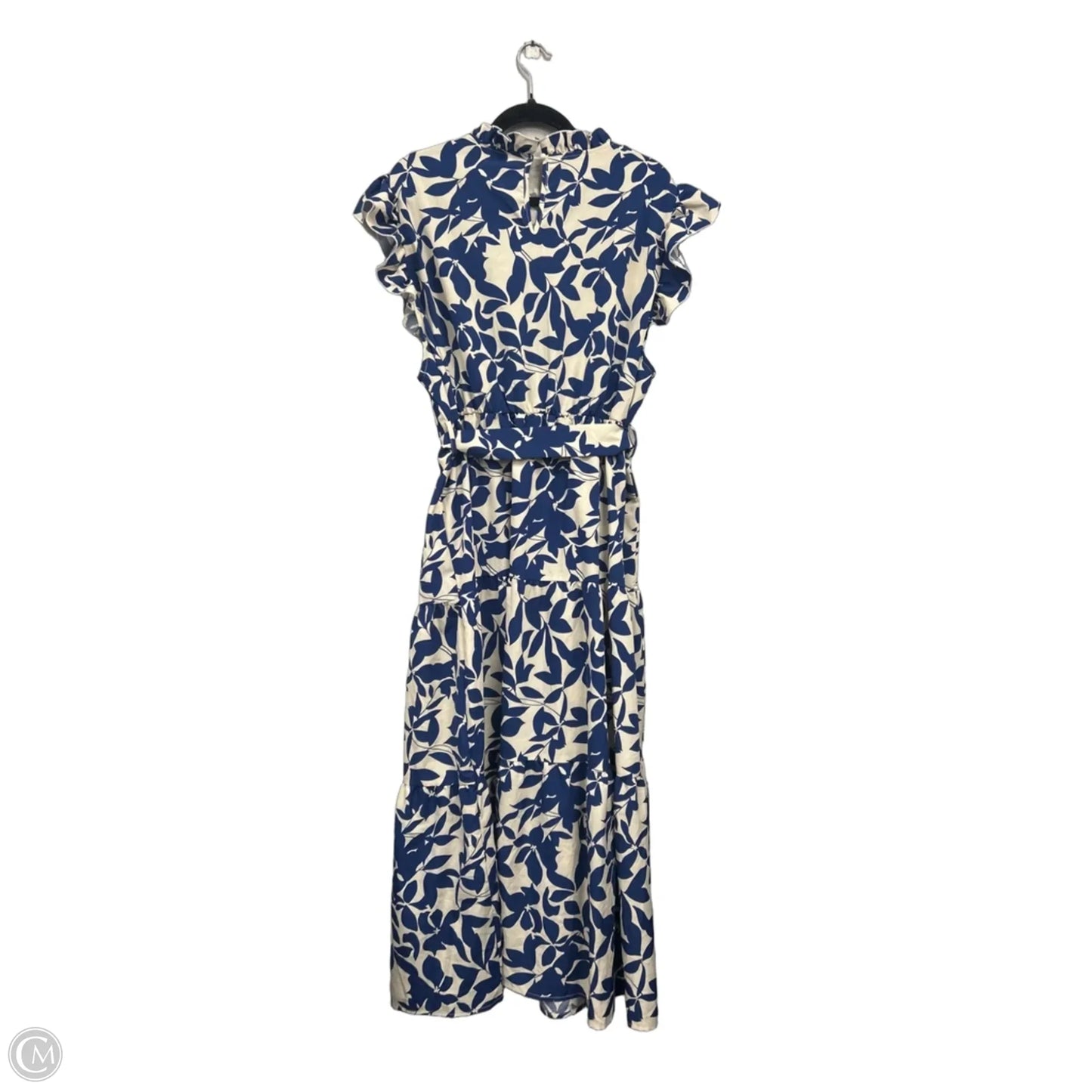 Dress Casual Maxi By Shein In Blue & White, Size: 4x