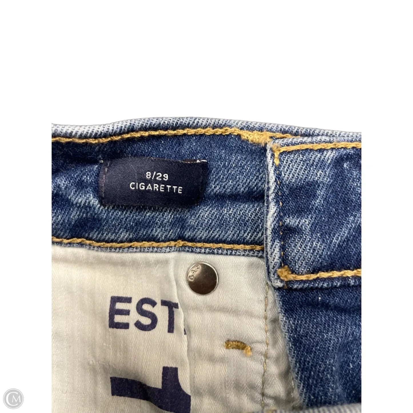 Jeans Skinny By Gap In Blue, Size: 8