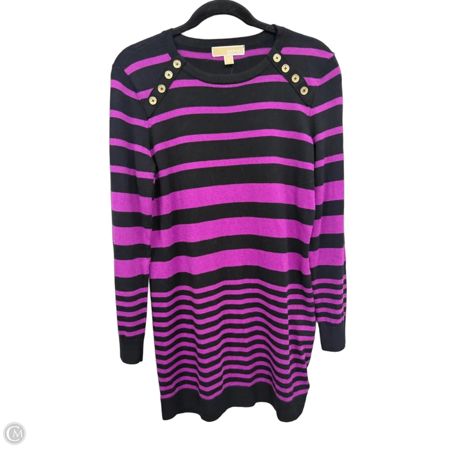 Dress Casual Short By Michael By Michael Kors In Black & Pink, Size: L