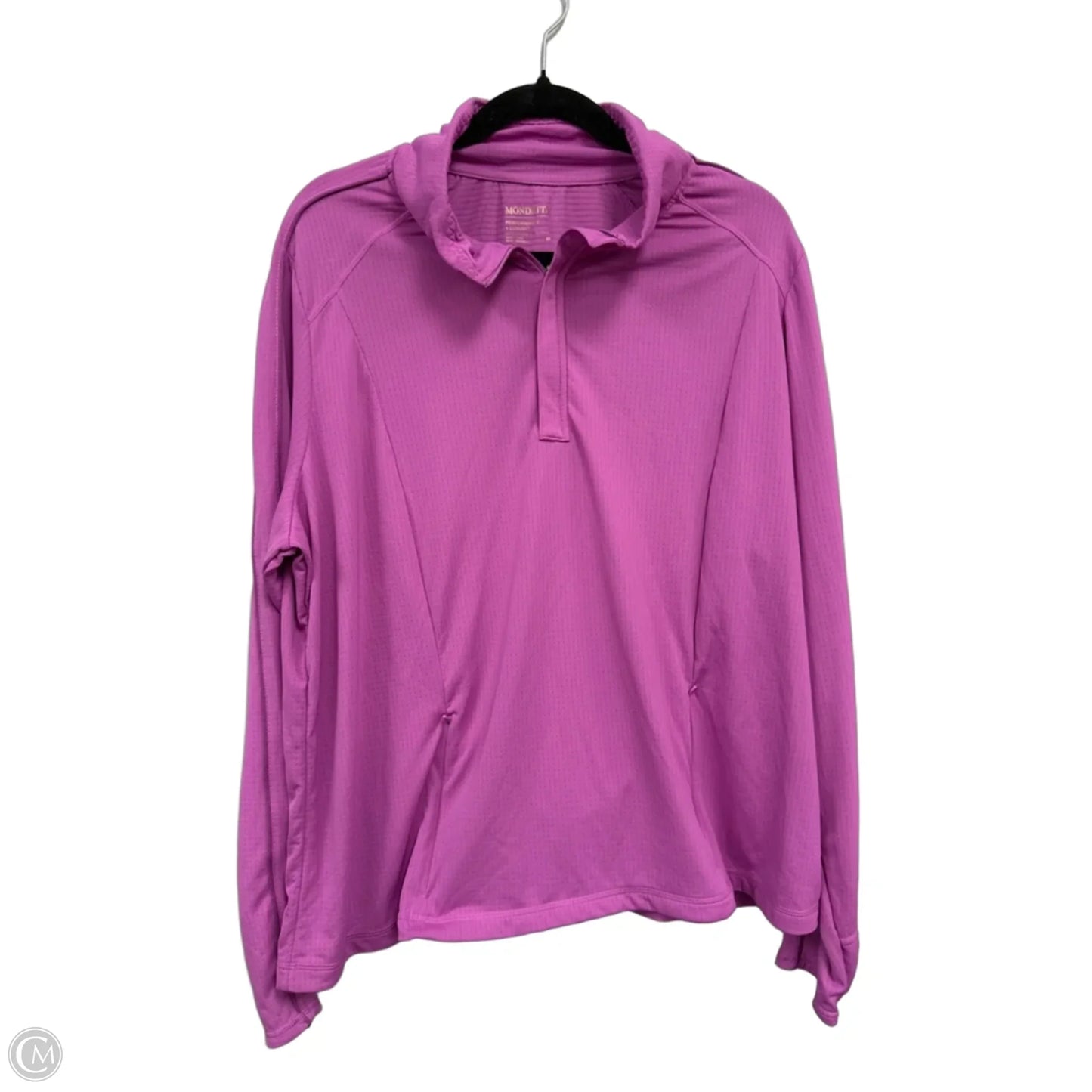 Athletic Jacket By Mondetta In Pink, Size: 2x