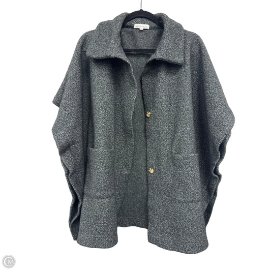 Poncho By Clothes Mentor In Grey, Size: S