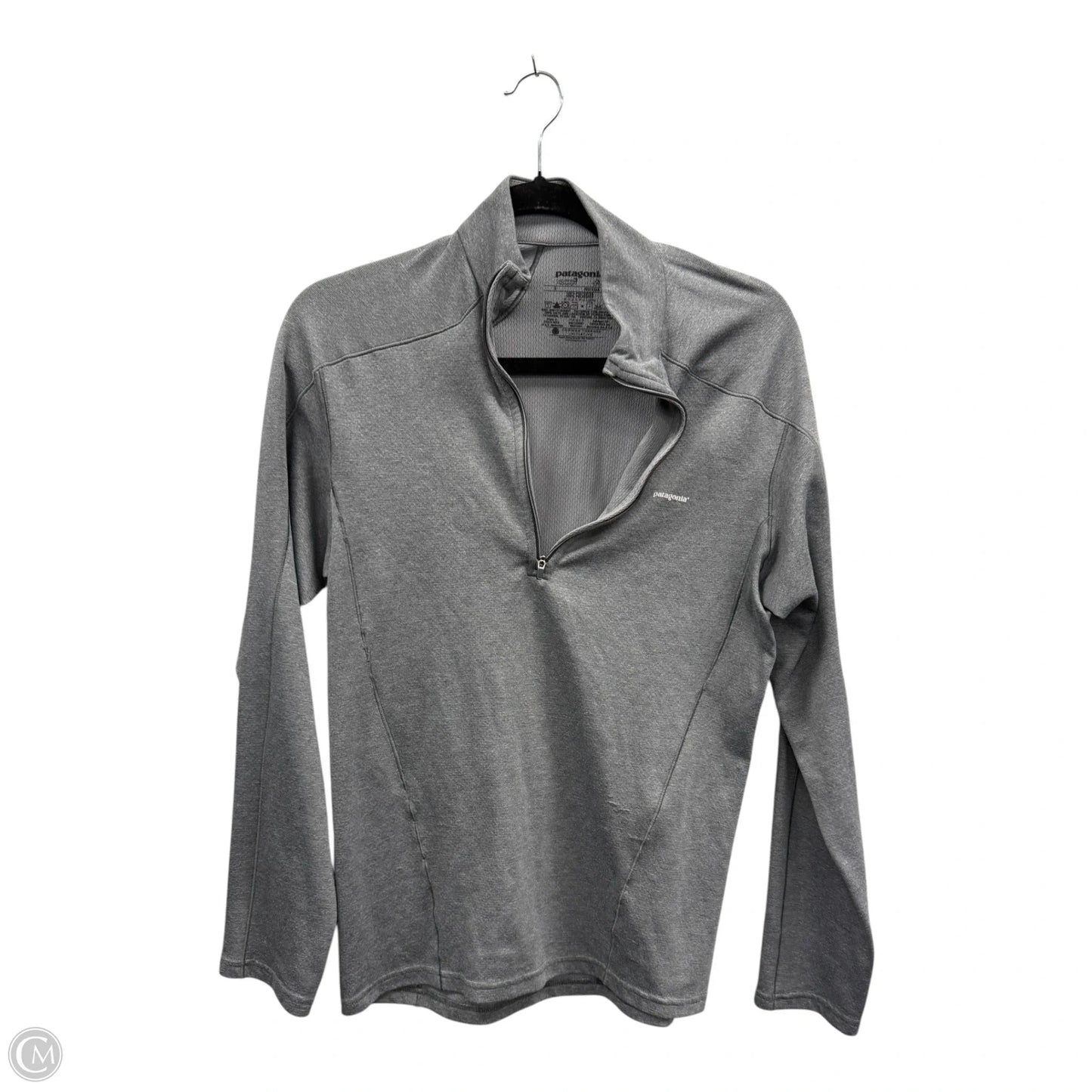 Athletic Jacket By Patagonia In Grey, Size: S