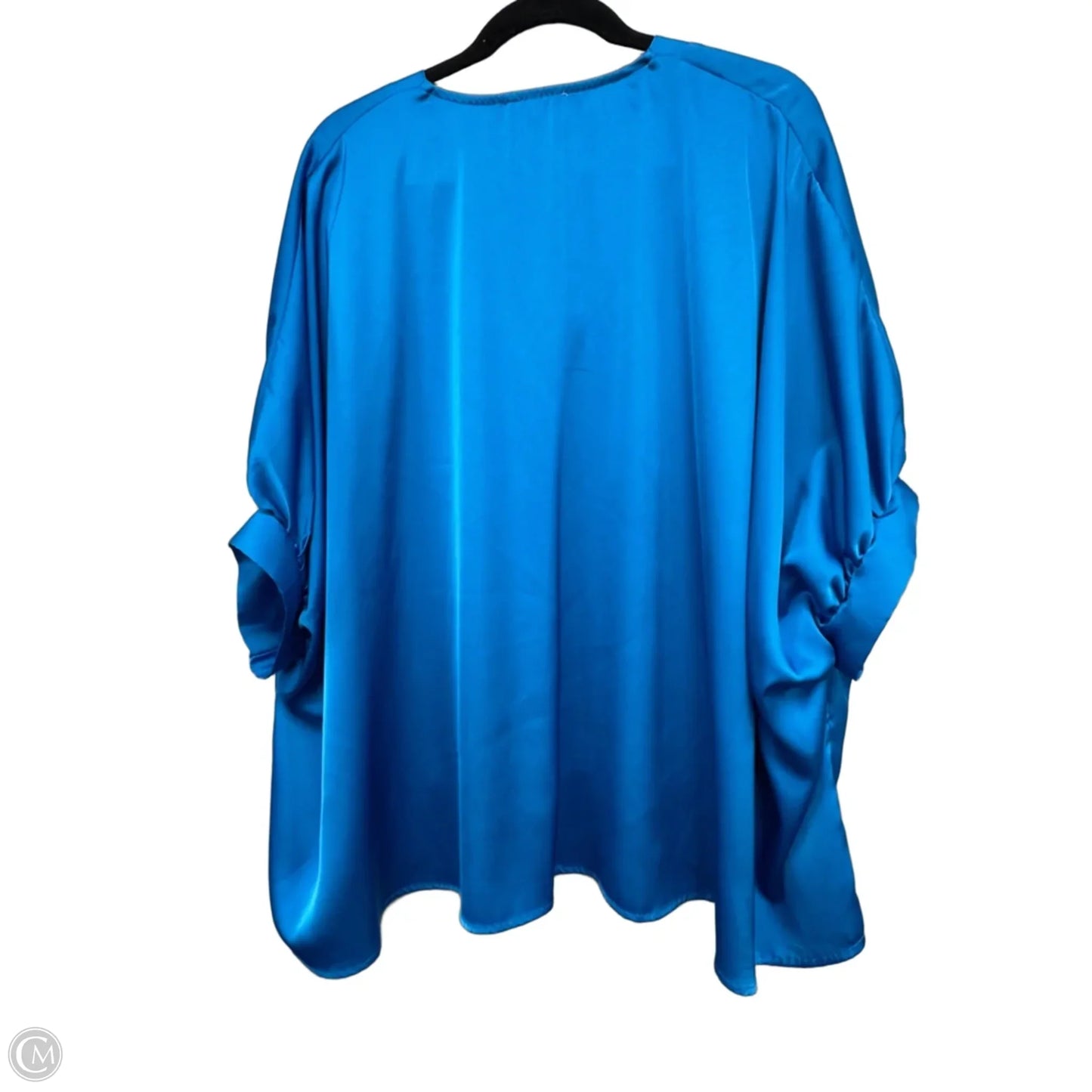 Top Short Sleeve By Entro In Blue, Size: L