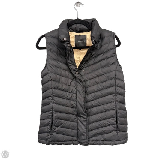 Vest Puffer & Quilted By Talbots In Black, Size: L
