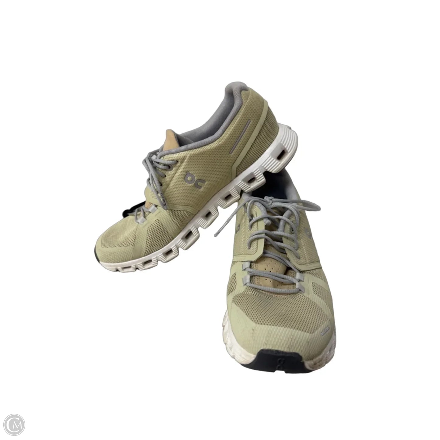 Shoes Athletic By On Cloud In Green & Grey, Size: 9.5