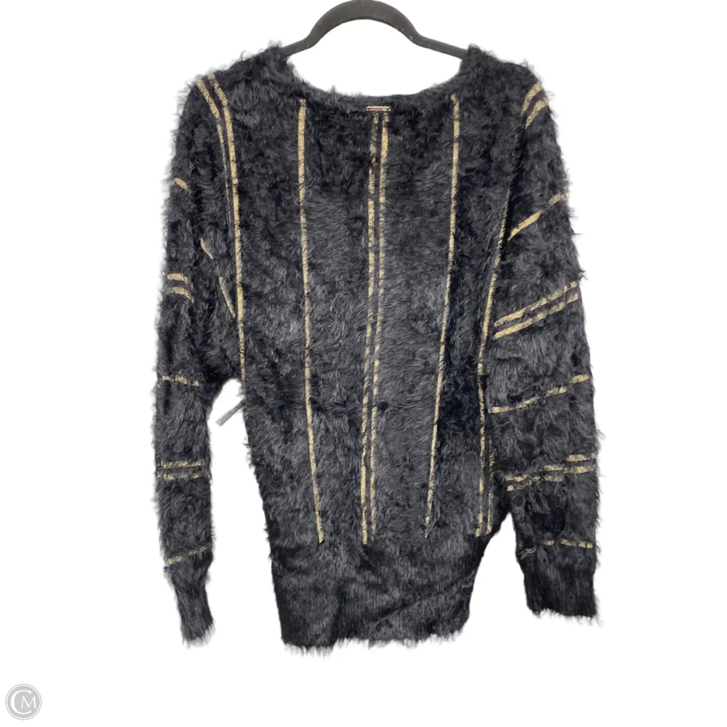 Sweater By Black Rivet In Black & Gold, Size: M