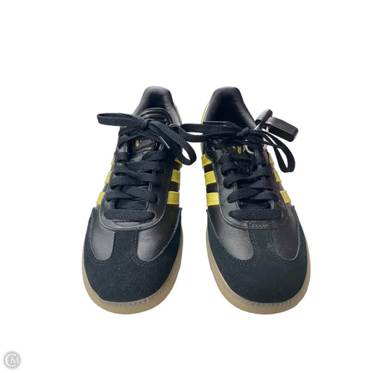 Shoes Sneakers By Adidas In Black & Gold, Size: 5