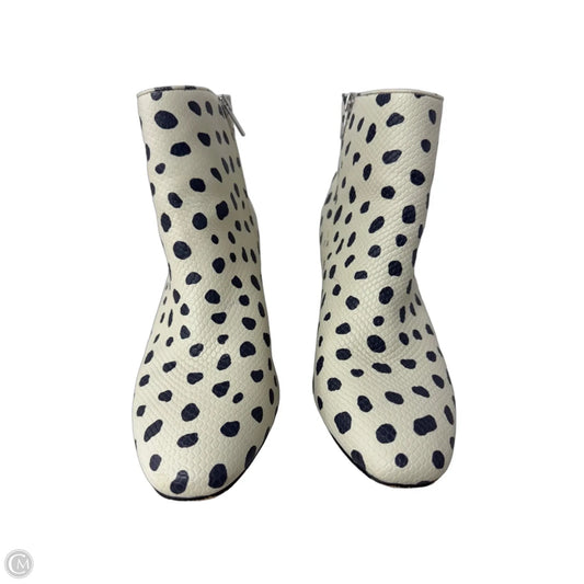 Boots Ankle Heels By Eloquii In Black & Cream, Size: 8