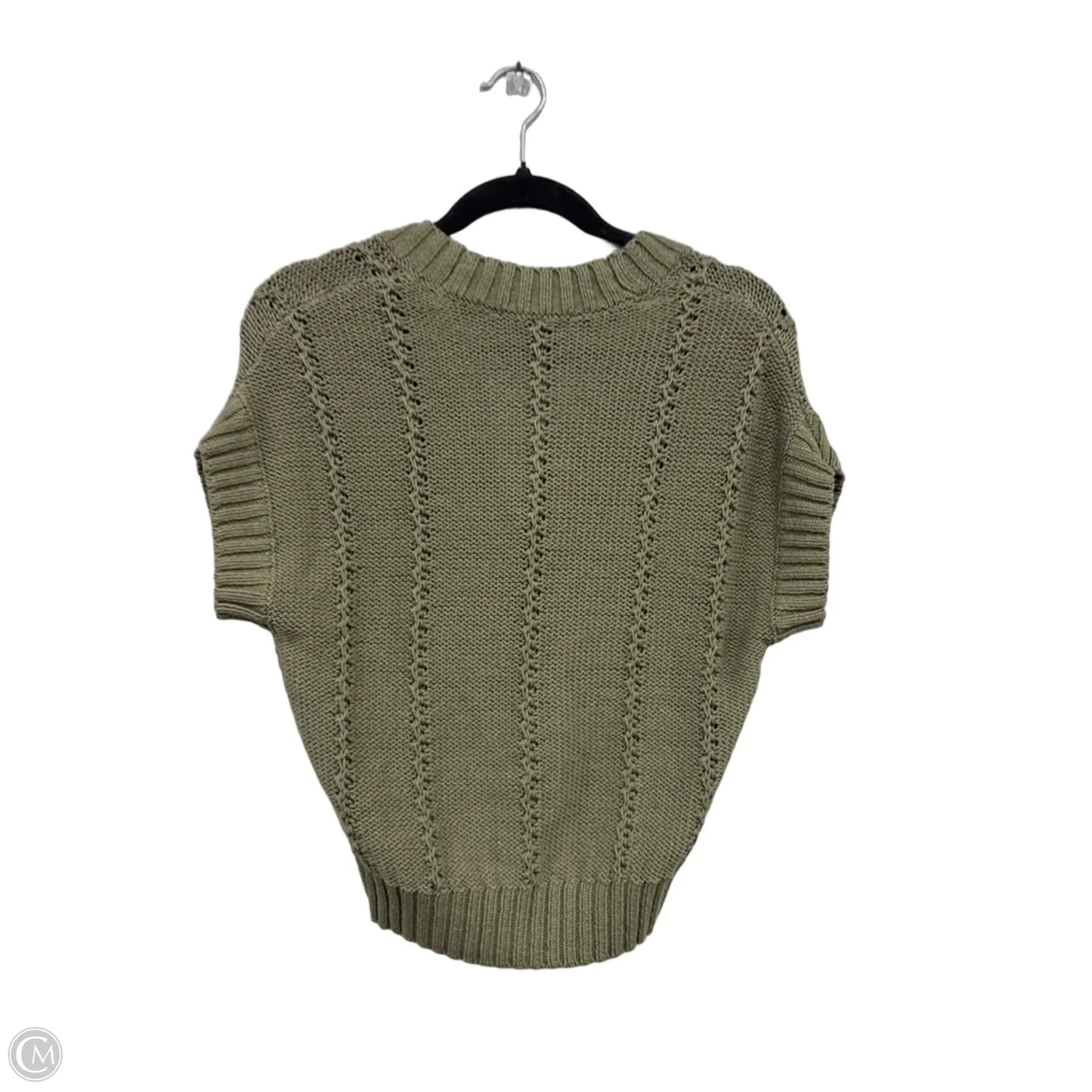 Sweater Short Sleeve By Loft In Green, Size: Xs