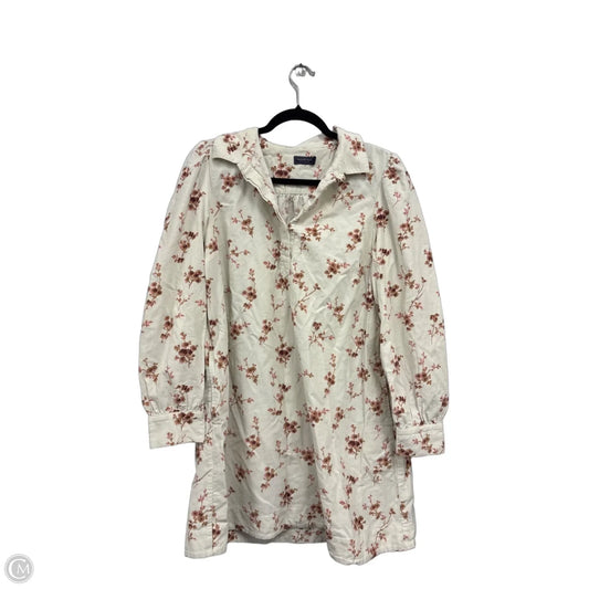 Dress Casual Short By Vineyard Vines In Cream & Tan, Size: M