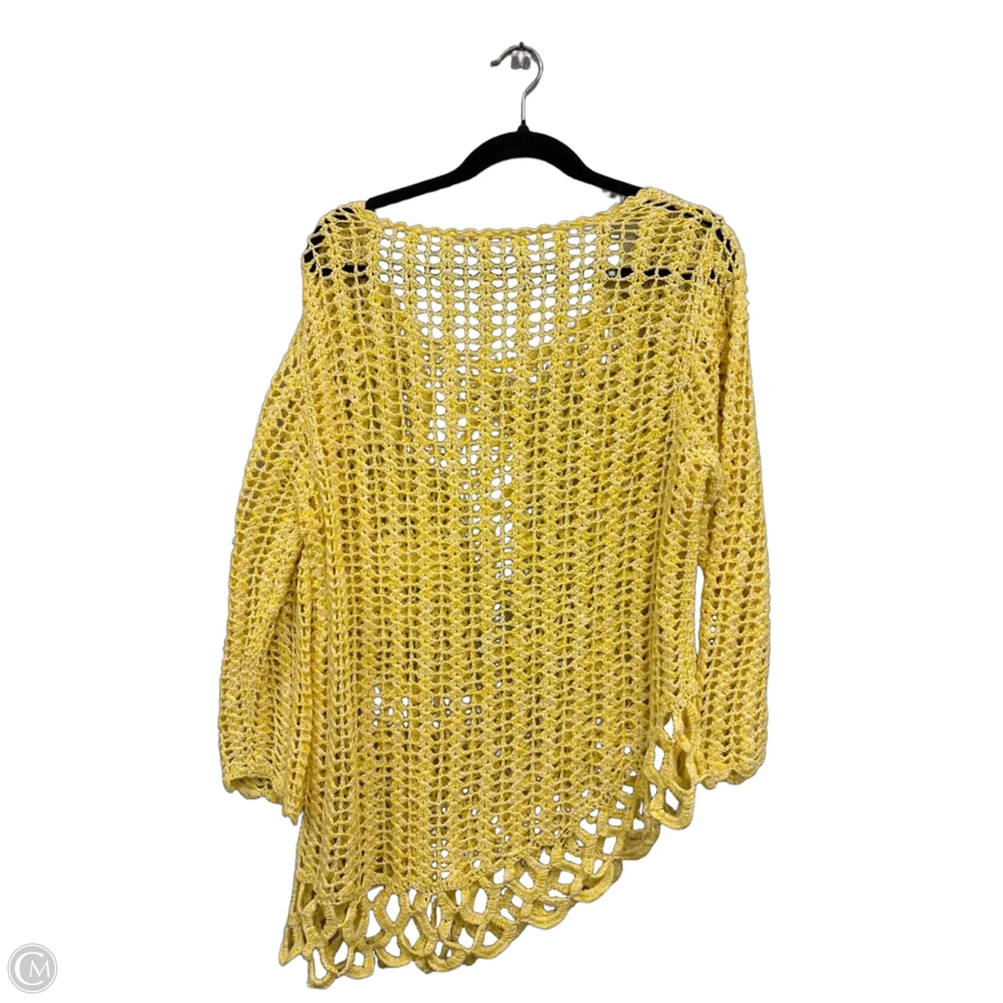 Sweater By Clothes Mentor In Yellow, Size: L