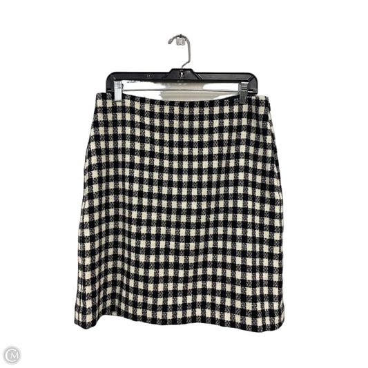 Skirt Mini & Short By Talbots In Black & Cream, Size: 10