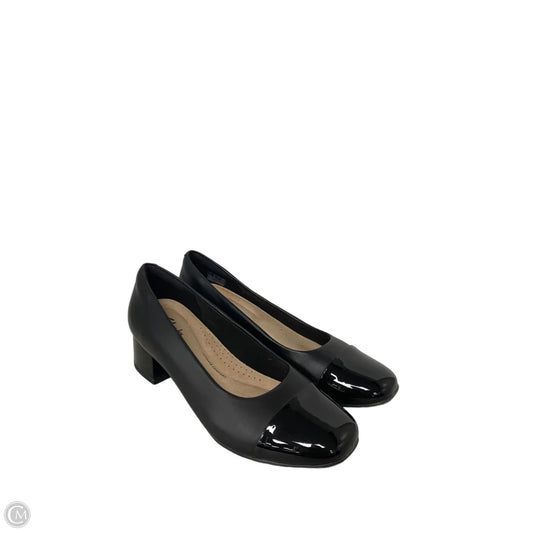 Shoes Heels Block By Clarks In Black, Size: 8