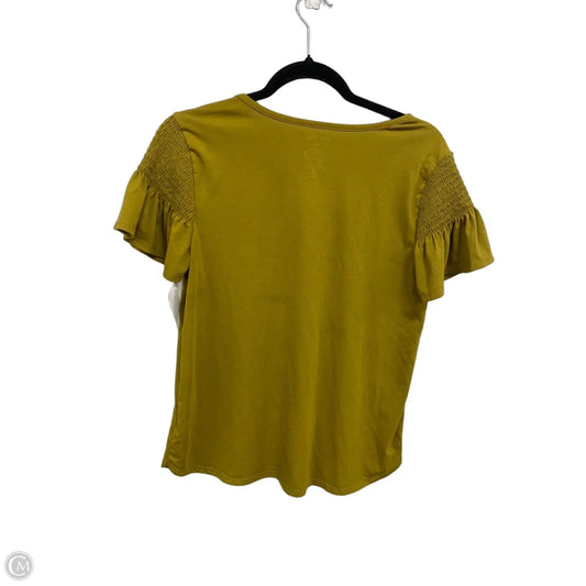 Top Short Sleeve Basic By Nine West In Green, Size: M
