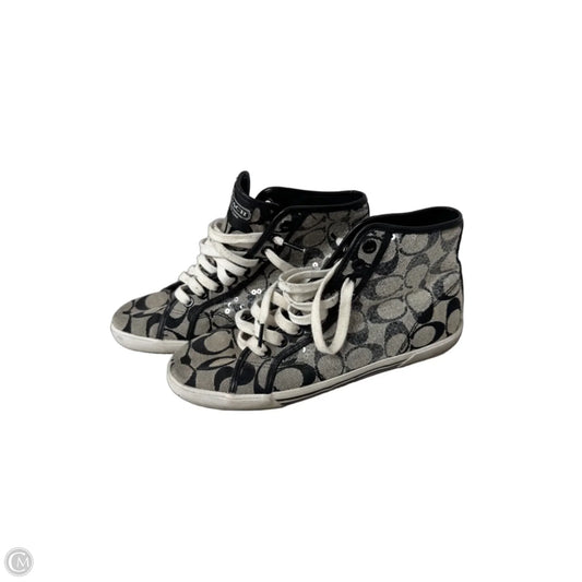 Shoes Designer By Coach In Black & Cream, Size: 8