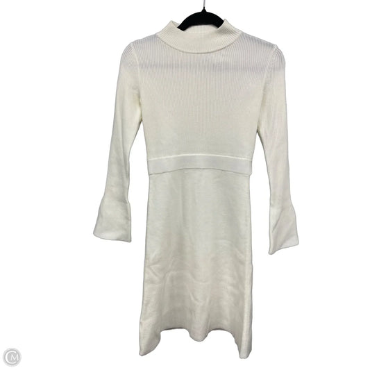 Dress Sweater By Ann Taylor In Cream, Size: Xs