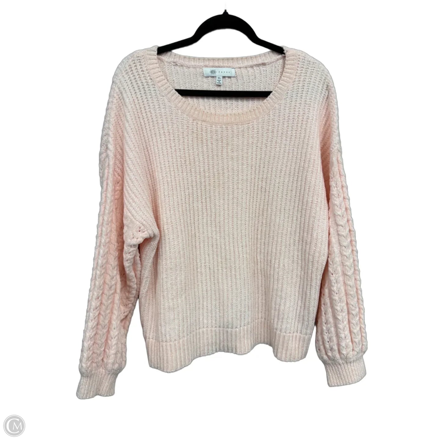 Sweater By Fever In Peach, Size: Xl