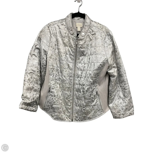 Jacket Other By Chicos In Grey, Size: Xl