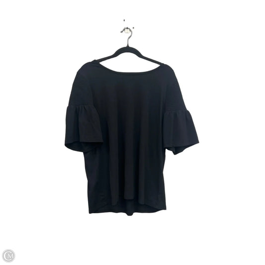 Top Short Sleeve By Crown And Ivy In Black, Size: Xl