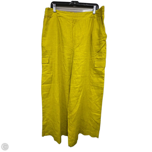Pants Wide Leg By Jessica Simpson In Chartreuse, Size: L