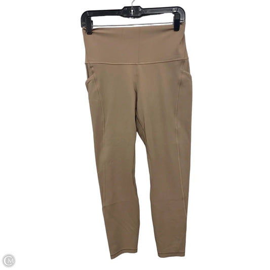 Athletic Leggings By Lululemon In Taupe, Size: 10