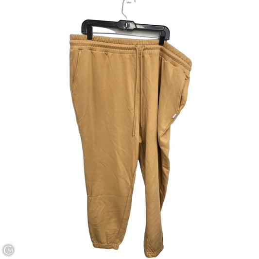 Athletic Pants By Fabletics In Tan, Size: 2x