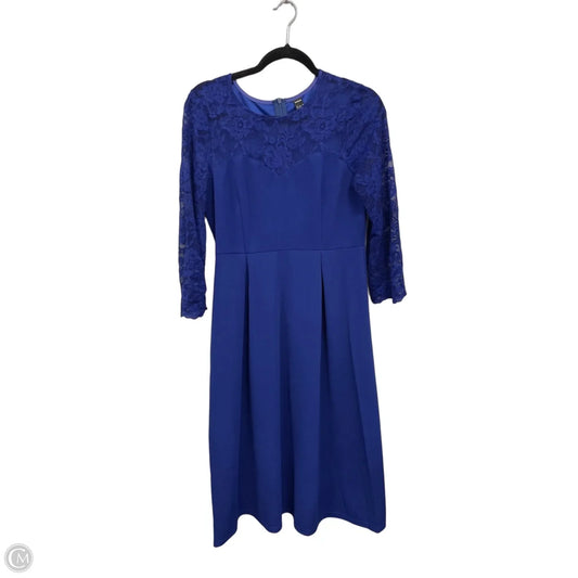 Dress Casual Midi By Shein In Blue, Size: L
