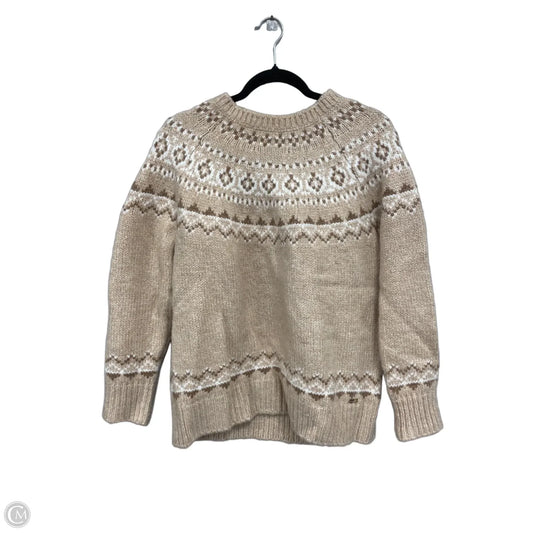 Sweater By Calvin Klein In Tan & White, Size: S