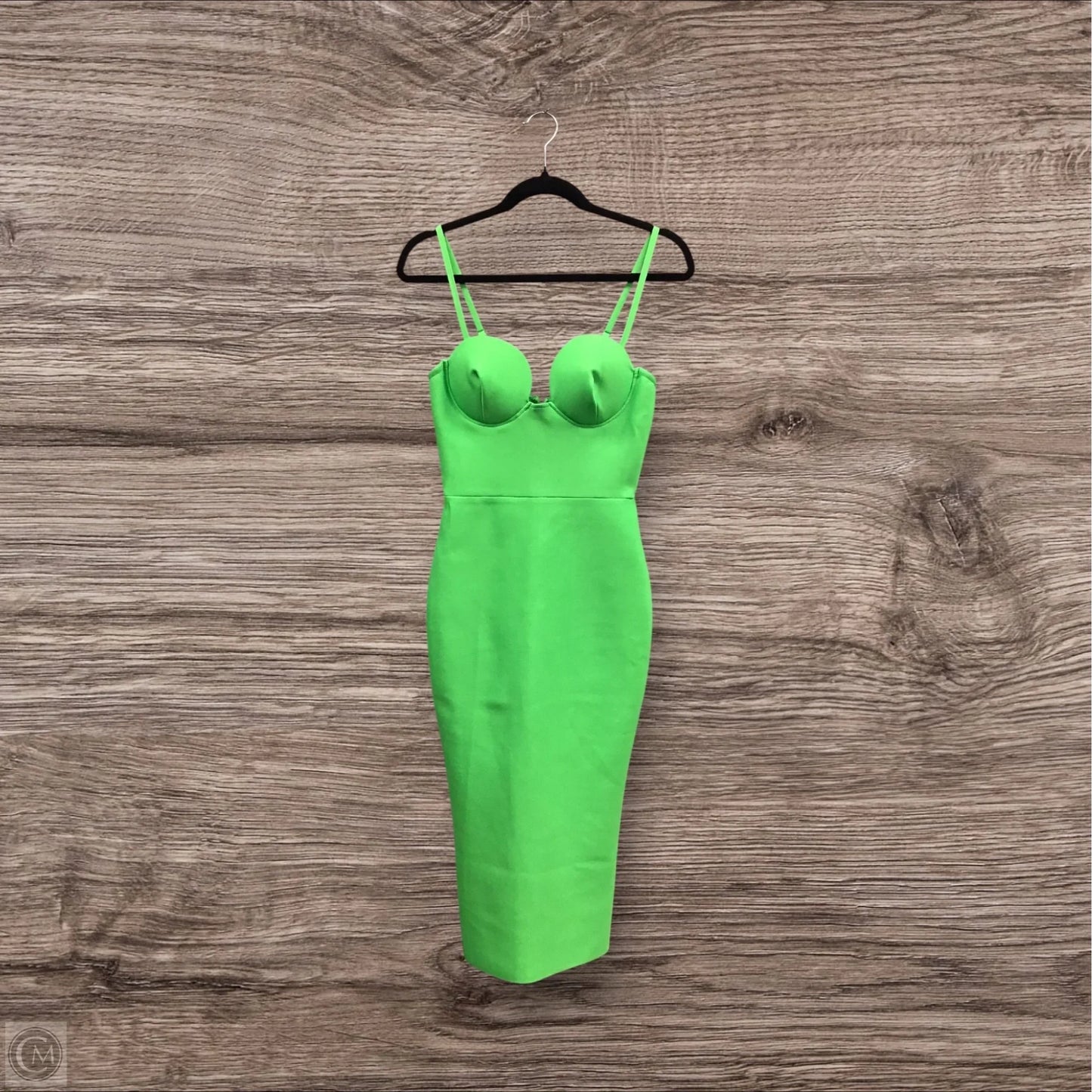 Dress Party Midi By Fashion Nova In Green, Size: S