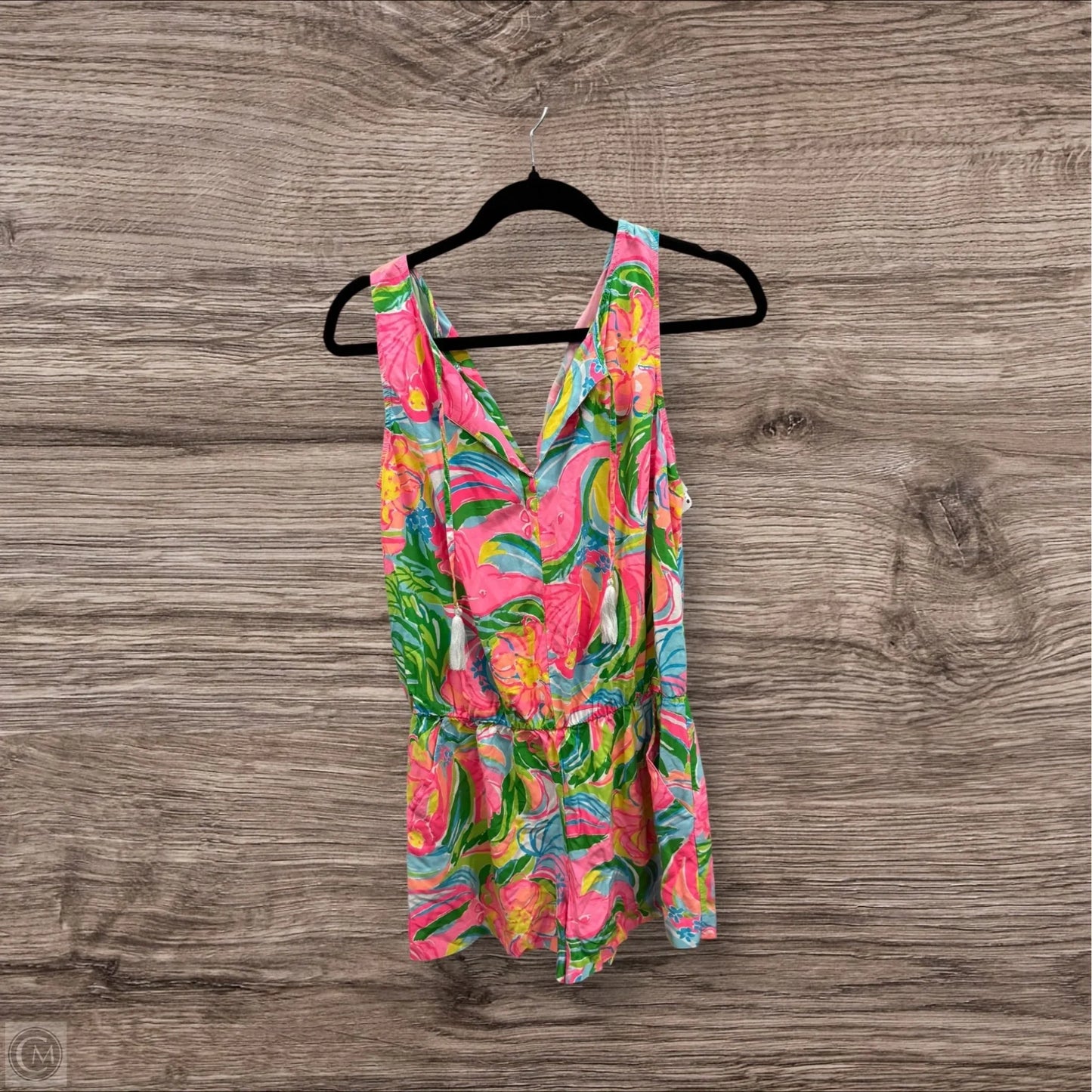 Romper Designer By Lilly Pulitzer In Pink, Size: M