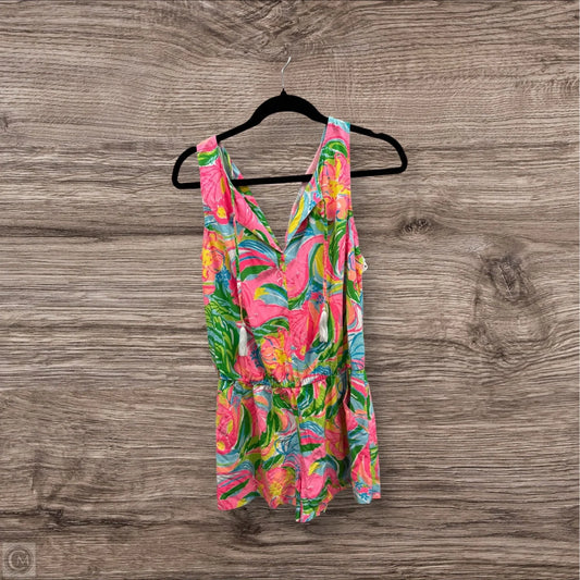 Romper Designer By Lilly Pulitzer In Pink, Size: M